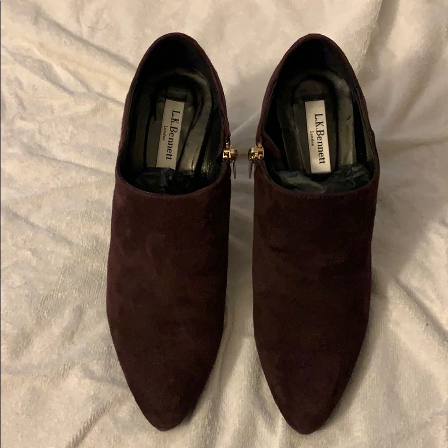 Lk Bennett Burgundy Ankle Boots